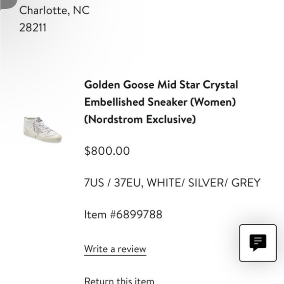 Golden Goose Mid Star Crystal Embellished Sneaker - Picture 4 of 4